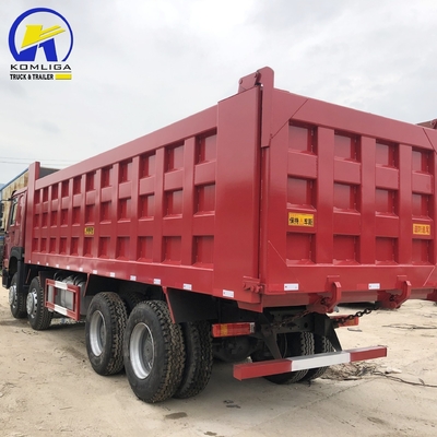 Sinotruk HOWO 375HP 8X4 12wheel Rhd LHD 60ton Gebruikte dumptruck voor de bouw