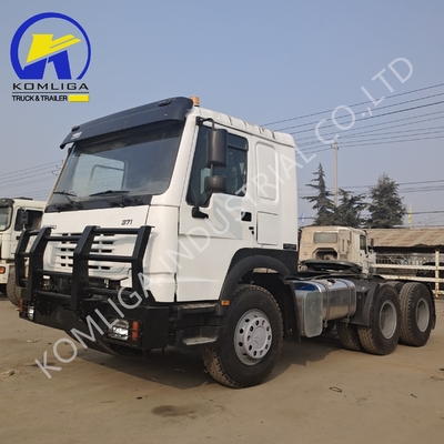 Gebruikte trekkerhoofdtruck Sinotruk HOWO 6X4 met een laadvermogen van 40-60 ton