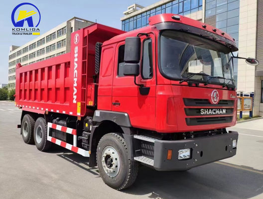 6X4 stuurwiel Shacman Dump Tipper Truck met motorcapaciteit&gt;8L Afrika's topkeuze