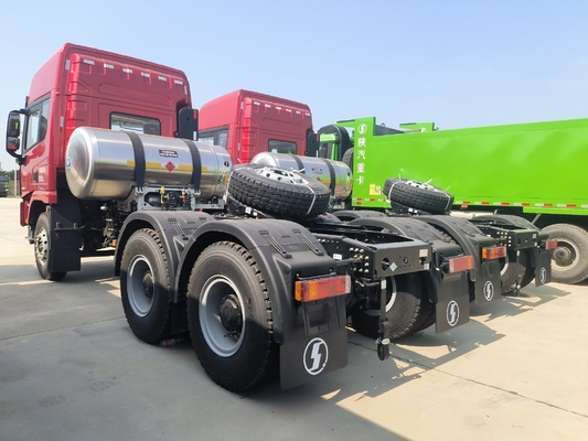 Zf Steering Shacman 6X4 10 wielen 30t trekker vrachtwagen met 400L aluminium olie tanker naar Afrika
