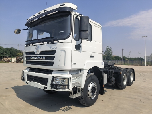 Zf Steering Shacman 6X4 10 wielen 30t trekker vrachtwagen met 400L aluminium olie tanker naar Afrika