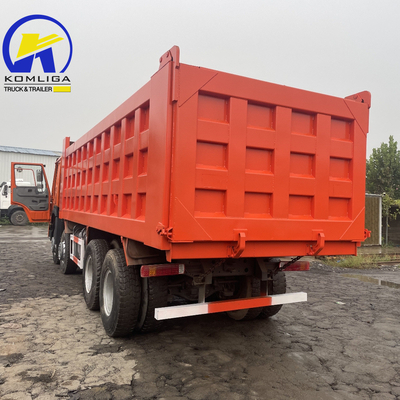351-450 pk Sinotruk HOWO 8X4 Tipper Truck met 50t laadvermogen Front Lifting Dump Truck
