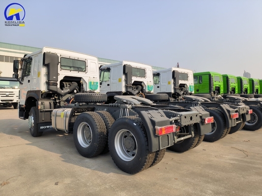 Gebruikte 6*4 HOWO trekker Truck Trailer Head met 21-30t laadvermogen en 9 ton vooras