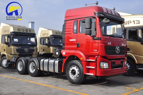 Shacman 6X4 420 pk aanhangwagen trekker hoofd vrachtwagen voor technische ondersteuning en onderdelen