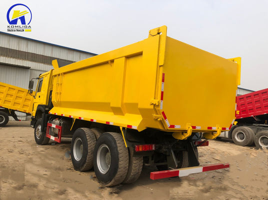 Gebruikte Sinotruk HOWO 375HP 6X4 U-vorm tipper dump truck met motor Wd615.47.D12.42