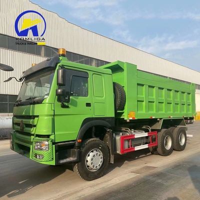 Voorste opheffing Sinotruk HOWO 6X4 371HP 380HP Tipping Dumper Dump Truck voor mijnbouw