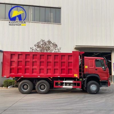 Voorste opheffing Sinotruk HOWO 6X4 371HP 380HP Tipping Dumper Dump Truck voor mijnbouw