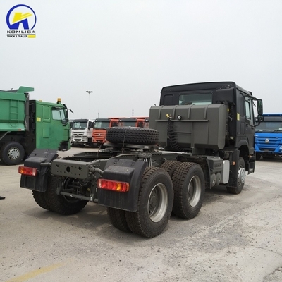 Euro2-emissie Gebruikte 420 pk Sinotruk HOWO trekkertruck voor zware prime mover