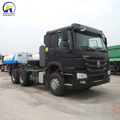 Euro2-emissie Gebruikte 420 pk Sinotruk HOWO trekkertruck voor zware prime mover