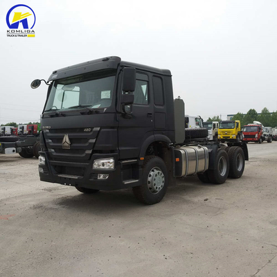 Euro2-emissie Gebruikte 420 pk Sinotruk HOWO trekkertruck voor zware prime mover