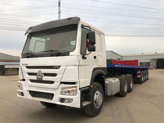 Sinotruk HOWO 371HP 6X4 10 wielen Semi-trailer hoofd Cargo Tank Tipper Dump Trailer Tractor Truck