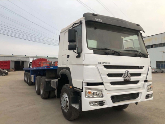 Sinotruk HOWO 371HP 6X4 10 wielen Semi-trailer hoofd Cargo Tank Tipper Dump Trailer Tractor Truck