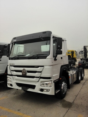 Radialbandenontwerp 371 pk Gebruikte Sinotruk HOWO 6*4 Traktortruck met 9 ton vooras