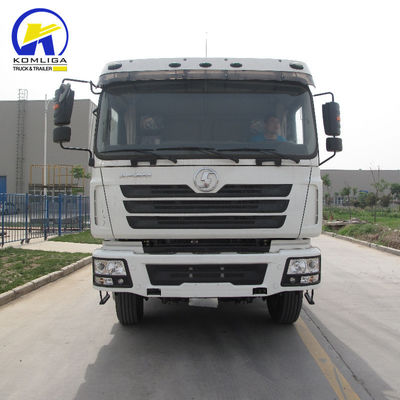 10 wielen Shacman tipper truck met voorste hefmotor Diesel 8500*2500*3400mm en gebruikte