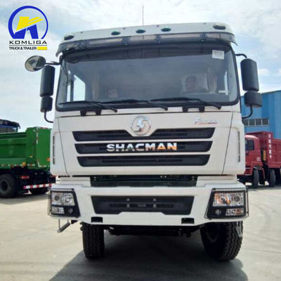 10 wielen Shacman tipper truck met voorste hefmotor Diesel 8500*2500*3400mm en gebruikte