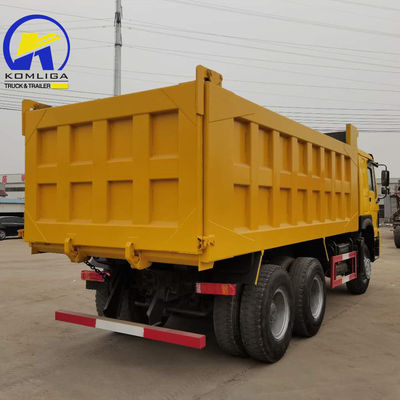 Een slaapwagen met airconditioning Sinotruk 10 wielen 30 ton HOWO Tipper gebruikte dumper