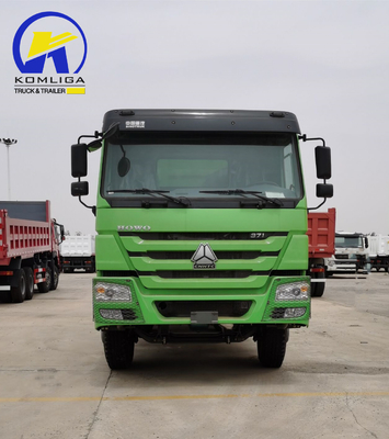 351-450 pk Sinotruck HOWO Gebruikte 6X4 20cbm Hyva Hoist Dump Truck met 2 sets Achteras