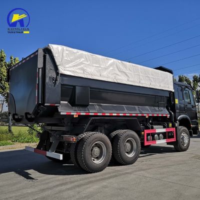 21-30 t laadvermogen en gebruik HOWO 10 banden Dump/Tipper Truck voor in Rood
