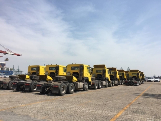 Gebruikte trekker vrachtwagen zwaar werk Sinotruk HOWO 6X4 10 wielen sleeptruck laadvermogen 21-30t