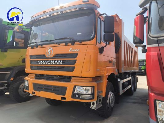 Gebruikte 10 wielen 6X4 Shacman tipper truck met een slaapcabine en A / C gecertificeerd door DOT