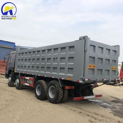 Tweedehands Sinotruck HOWO 8X4 371HP 375HP 12wielers 40-50tons Tipper Tipping Dump Truck