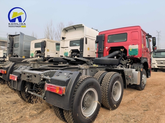 6X4 aandrijving gebruikte Sinotruk HOWO 10 Wheeler Tow Head Trailer Truck met A/C cabine