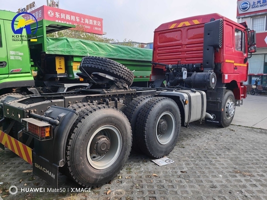 Vooras 9tons laadvermogen Gebruikte Shacman F3000 6X4 Diesel Prime Mover Tractor Truck