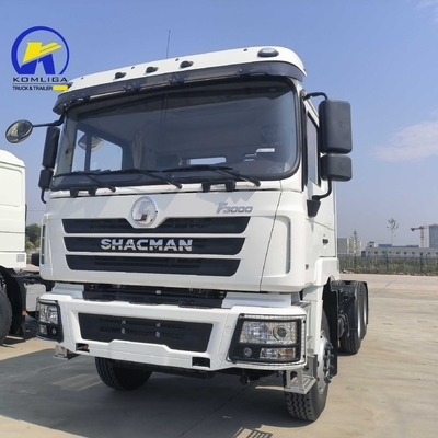 Vooras 9tons laadvermogen Gebruikte Shacman F3000 6X4 Diesel Prime Mover Tractor Truck