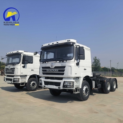 Vooras 9tons laadvermogen Gebruikte Shacman F3000 6X4 Diesel Prime Mover Tractor Truck