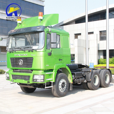 Cab Hw76 Cab Yellow 6X4 10wheel 380HP 400HP 420HP Hoofd Tractor Trailer Gebruikte Tractor Truck