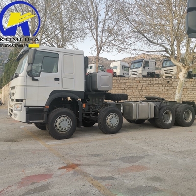 Sinotruk HOWO T7 8X4 400 pk zware aanhangwagen trekker vrachtwagen met 5600X2300X1500 emmer