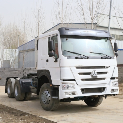 Gebruikte Sinotruk HOWO 6X4 10wheel 375HP Wit trekker Truck hoofd met aangepaste aanvraag