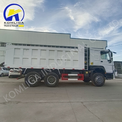 6X4 HOWO 30ton dumptruck tippertruck met handgeschakelde transmissie en 300L brandstoftanker