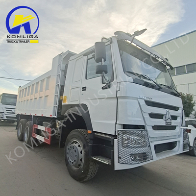 6X4 HOWO 30ton dumptruck tippertruck met handgeschakelde transmissie en 300L brandstoftanker