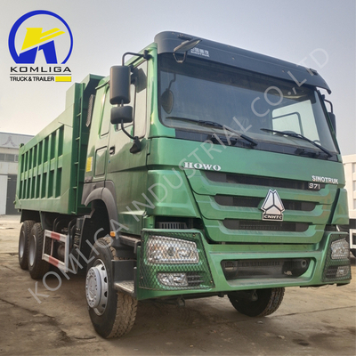 Zf8118 stuursysteem Rood 371HP 2020 Jaar Gebruik in goede staat Sinotruk HOWO dump truck