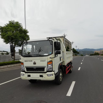 Sinotruk HOWO Homan 4X2 Kleine Mini 6-wieler dumper truck met buisloze banden in rood