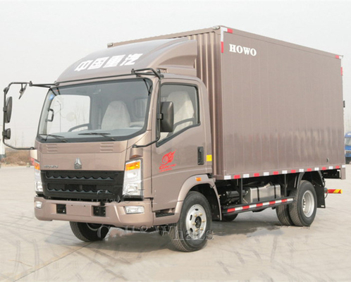 4.2 ton Achteras Sinotruk HOWO Cdw Mini Van Box 4X2 vrachtwagen met een laadvermogen van 1-10 ton