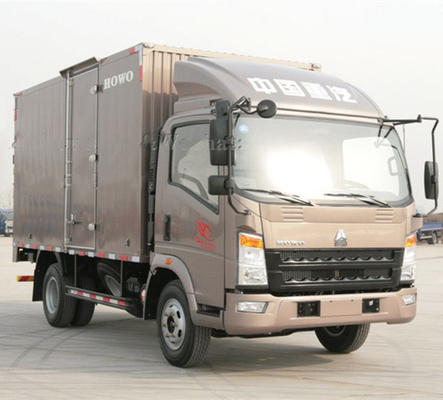 4.2 ton Achteras Sinotruk HOWO Cdw Mini Van Box 4X2 vrachtwagen met een laadvermogen van 1-10 ton