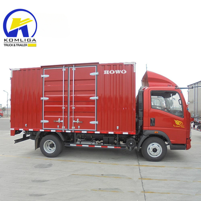 Sinotruk HOWO Hohan Cdw 4X2 Mini Van Box Cargo 3 Ton Dump Truck voor 150 pk
