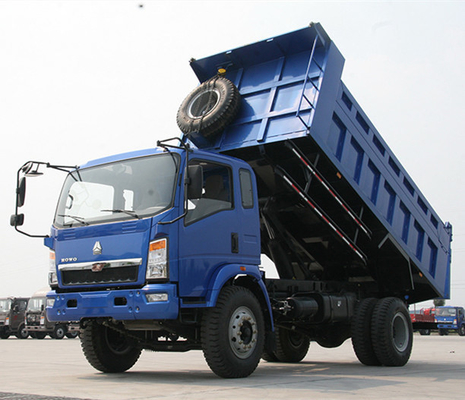 3/5/7/8 ton 6 wielen Sinotruk HOWO 4X2 Mini Dumper Truck met handgeschakelde transmissie