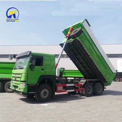 Sinotruk HOWO 10 wiel dumptruck 371 pk tweedehands tippertruck met gele stoelen ≤5