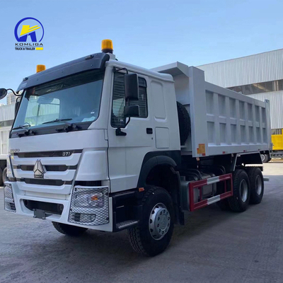Sinotruk HOWO 10 wiel dumptruck 371 pk tweedehands tippertruck met gele stoelen ≤5