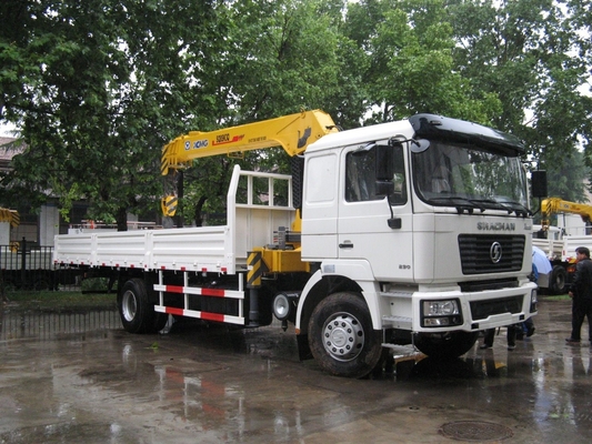 Gebruikte Shacman 4X2 kraantruck met Hf9 vooras en ventrale kantelkraan hydraulisch tillen