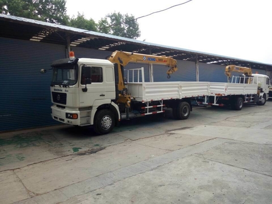 Gebruikte Shacman 4X2 kraantruck met Hf9 vooras en ventrale kantelkraan hydraulisch tillen