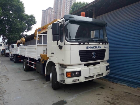 Gebruikte Shacman 4X2 kraantruck met Hf9 vooras en ventrale kantelkraan hydraulisch tillen