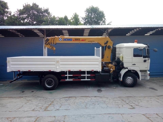 Gebruikte Shacman 4X2 kraantruck met Hf9 vooras en ventrale kantelkraan hydraulisch tillen
