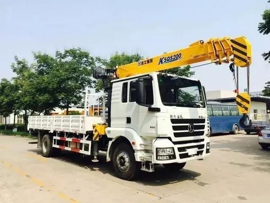 Gebruikte Shacman 4X2 kraantruck met Hf9 vooras en ventrale kantelkraan hydraulisch tillen