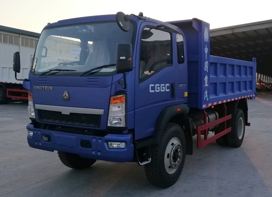 4-6L motorvermogen Sinotruk HOWO Mini Truck Cargo Dump Truck met 4,2 ton achteras