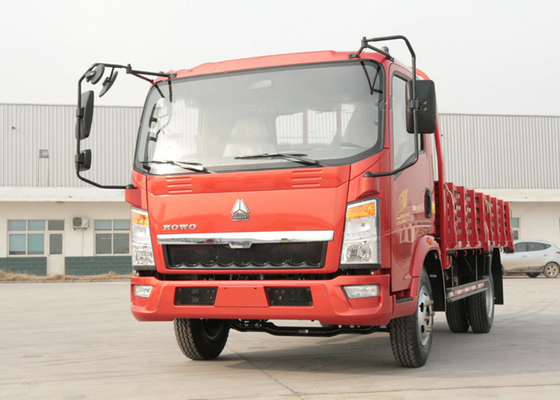 Red Sinotruk HOWO 4X2 Mini Truck Cargo Dump Truck voor het vervoer van kleine ladingen