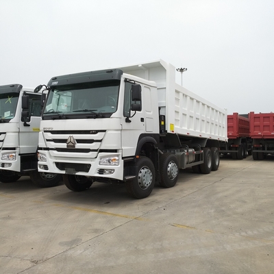 Radialbandenontwerp Tweedehands Sinotruk 8X4 12 Wielen 60 Tonnen HOWO Tipper Dump Truck